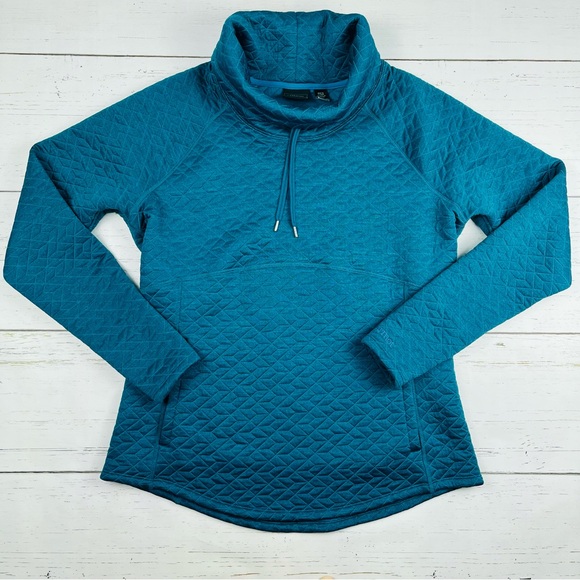 Marmot Teal Quilted Sweatshirt - Picture 1 of 10